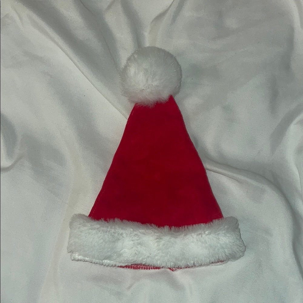 3/$10 Baby Festive Red Santa Hat with White Trim